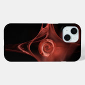 ANTIQUE RED PINK FRAKTAL ROSE Case-Mate iPhone HÜLLE (Rückseite (Horizontal))