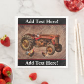 Antique Red Tractor Paper Dinner Napkins Serviette (Beispiel)