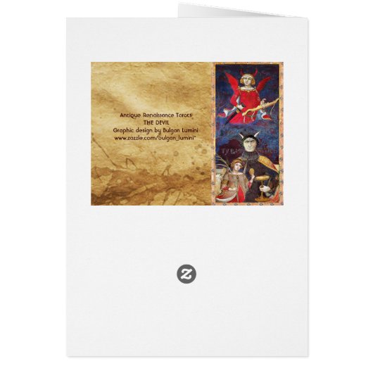 ANTIQUE RENAISSANCE TAROT 15/ ABSCHNITT (Hinten)