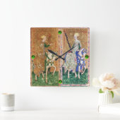 ANTIQUE RENAISSANCE TAROT/LADY VON MÜNZEN UND SCHW QUADRATISCHE WANDUHR (Zuhause)