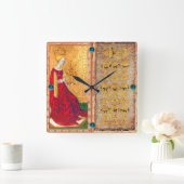 ANTIQUE RENAISSANCE TAROT/ZEHN UND KUPPENKÖCHE QUADRATISCHE WANDUHR (Zuhause)