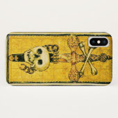 ANTIQUE RENAISSANCE-TAROTEN, ACE-OF-SCHWERTER Gelb Case-Mate iPhone Hülle (Rückseite (Horizontal))
