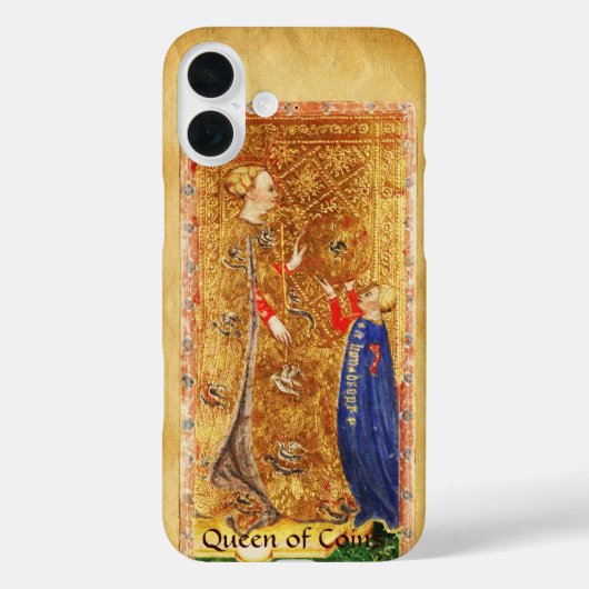 ANTIQUE RENAISSANCE-TAROTEN,KÖNIGEN VON MÜNZEN Case-Mate iPhone HÜLLE (Rückseite)