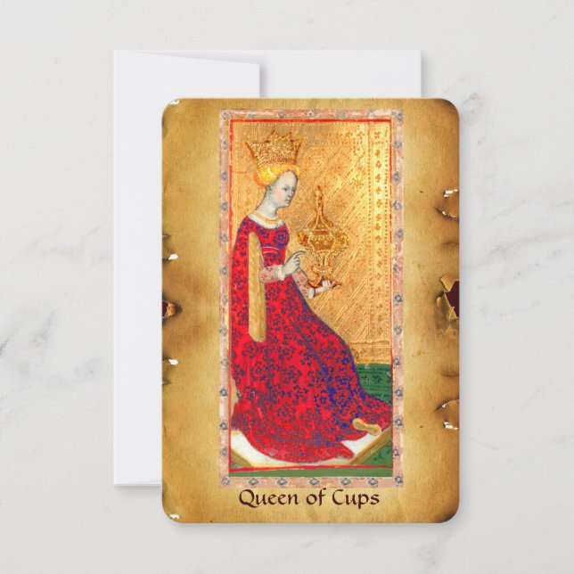 ANTIQUE RENAISSANCE-TAROTEN / KUPPENQUEEN (Vorderseite)