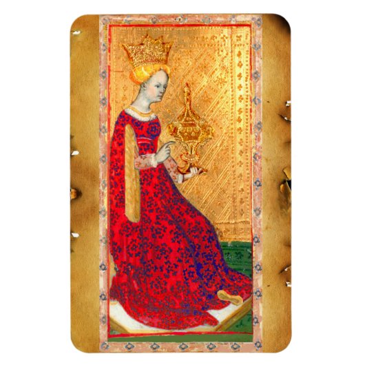 ANTIQUE RENAISSANCE-TAROTEN / KUPPENQUEEN MAGNET (Vertikal)