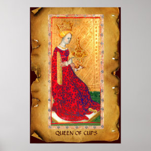 ANTIQUE RENAISSANCE-TAROTEN / KUPPENQUEEN POSTER