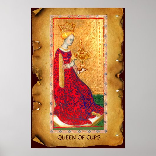 ANTIQUE RENAISSANCE-TAROTEN / KUPPENQUEEN POSTER (Vorne)