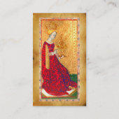 ANTIQUE RENAISSANCE-TAROTEN / KUPPENQUEEN VISITENKARTE (Rückseite)