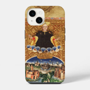 ANTIQUE RENAISSANCE TAROTKARTEN 21 / DIE WELT iPhone 14 HÜLLE