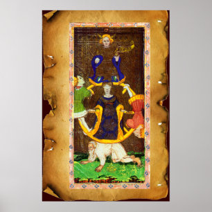 ANTIQUE RENAISSANCE TAROTS 10/RÄDER VON FORTUNE POSTER