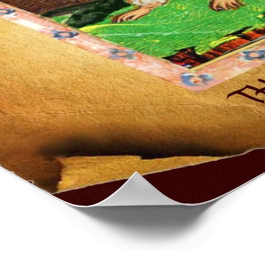 ANTIQUE RENAISSANCE TAROTS 10/RÄDER VON FORTUNE POSTER (Ecke)