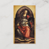 ANTIQUE RENAISSANCE TAROTS 11 FORTITUDE PARCHMENT VISITENKARTE (Rückseite)