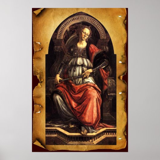 ANTIQUE RENAISSANCE TAROTS 11/GEFÖRDERTES Pergamen Poster (Vorne)