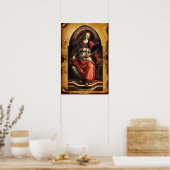 ANTIQUE RENAISSANCE TAROTS 11/GEFÖRDERTES Pergamen Poster (Küche)