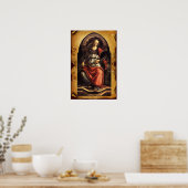 ANTIQUE RENAISSANCE TAROTS 11/GEFÖRDERTES Pergamen Poster (Küche)