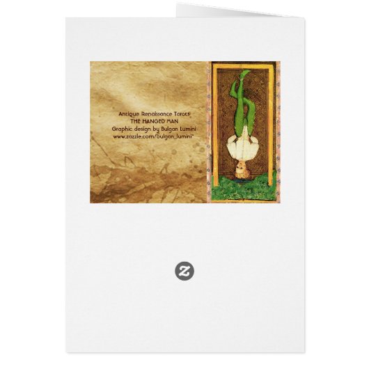 ANTIQUE RENAISSANCE TAROTS 12 / DER HANGTE MANN (Hinten)