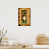 ANTIQUE RENAISSANCE TAROTS 12 / DER HANGTE MANN POSTER (Küche)