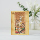 ANTIQUE RENAISSANCE TAROTS 13 / TOD POSTKARTE (Stehend Vorderseite)