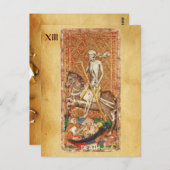 ANTIQUE RENAISSANCE TAROTS 13 / TOD POSTKARTE (Vorne/Hinten)