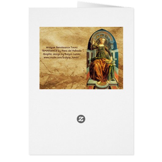 ANTIQUE RENAISSANCE TAROTS 14/TEMPERANZ (Hinten)