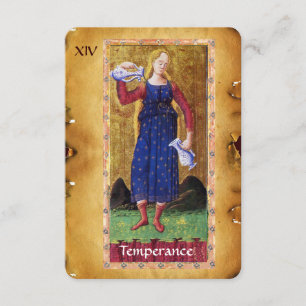 ANTIQUE RENAISSANCE TAROTS 14/TEMPERANZ ANKÜNDIGUNG