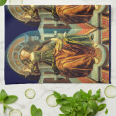 ANTIQUE RENAISSANCE TAROTS 14/TEMPERANZ GESCHIRRTUCH (Gefaltet)