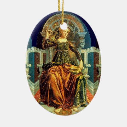 ANTIQUE RENAISSANCE TAROTS 14/TEMPERANZ KERAMIKORNAMENT (Hinten)