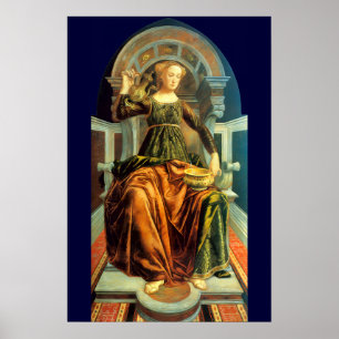 ANTIQUE RENAISSANCE TAROTS 14/TEMPERANZ POSTER