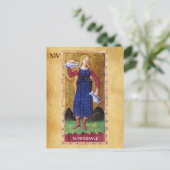 ANTIQUE RENAISSANCE TAROTS 14/TEMPERANZ POSTKARTE (Stehend Vorderseite)
