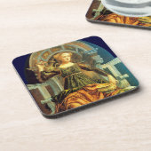 ANTIQUE RENAISSANCE TAROTS 14/TEMPERANZ UNTERSETZER (Linke Seite)