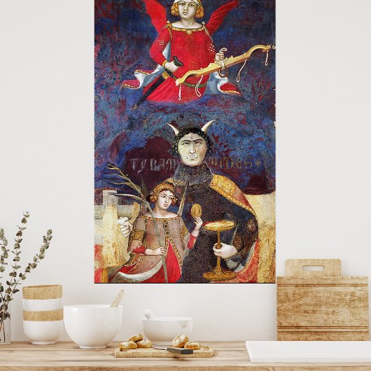 ANTIQUE RENAISSANCE TAROTS 15 / DER ABLAUF POSTER (Küche)