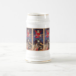 ANTIQUE RENAISSANCE TAROTS 15 /DER TEUFEL BIERGLAS