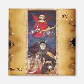 ANTIQUE RENAISSANCE TAROTS 15 /THE DEVIL MAGNET (Vorne)