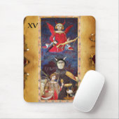 ANTIQUE RENAISSANCE TAROTS 15 /THE DEVIL MOUSEPAD (Mit Mouse)