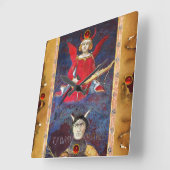 ANTIQUE RENAISSANCE TAROTS 15 /THE DEVIL QUADRATISCHE WANDUHR (Winkel)