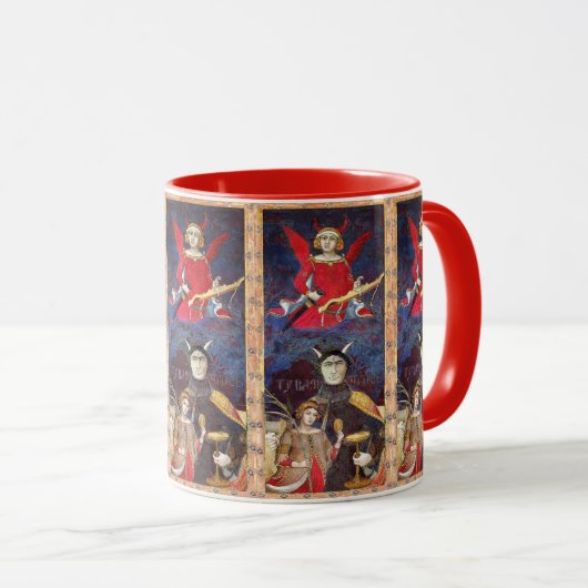 ANTIQUE RENAISSANCE TAROTS 15 /THE DEVIL TASSE (VorderseiteRechts)