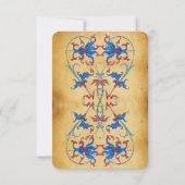 ANTIQUE RENAISSANCE TAROTS 16 / DER TURM ANKÜNDIGUNG (Rückseite)