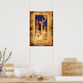 ANTIQUE RENAISSANCE TAROTS 16 / DER TURM POSTER (Küche)