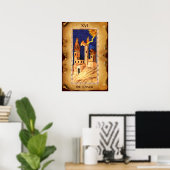 ANTIQUE RENAISSANCE TAROTS 16 / DER TURM POSTER (Heimbüro)