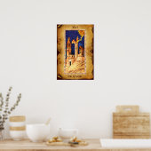 ANTIQUE RENAISSANCE TAROTS 16 / DER TURM POSTER (Küche)