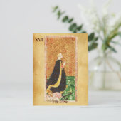 ANTIQUE RENAISSANCE TAROTS 17 / DER STAR (HOFFEN) POSTKARTE (Stehend Vorderseite)