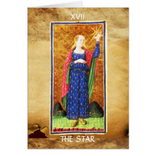 ANTIQUE RENAISSANCE TAROTS 17 / DIE STAR