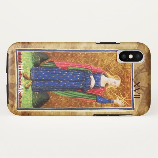 ANTIQUE RENAISSANCE TAROTS 17 / DIE STAR Case-Mate iPhone HÜLLE (Rückseite (Horizontal))