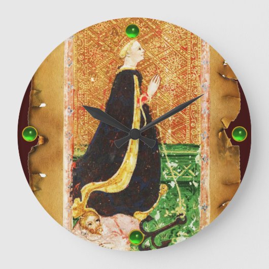 ANTIQUE RENAISSANCE TAROTS 17 / STAR (HOFFE) GROßE WANDUHR (Vorderseite)