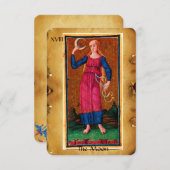 ANTIQUE RENAISSANCE TAROTS 18 / MOND ANKÜNDIGUNG (Vorne/Hinten)