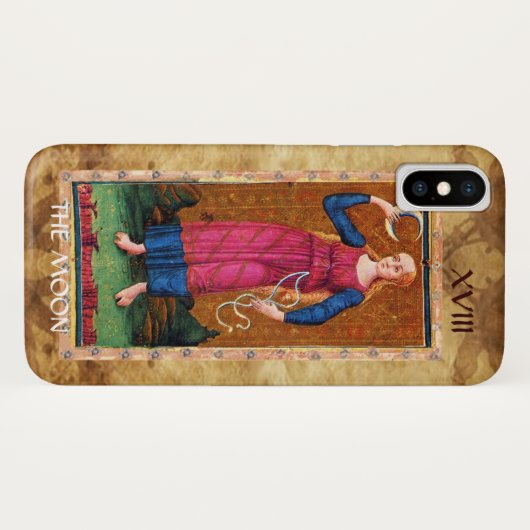 ANTIQUE RENAISSANCE TAROTS 18 / MOND Case-Mate iPhone HÜLLE (Rückseite (Horizontal))