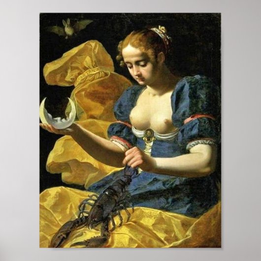 ANTIQUE RENAISSANCE TAROTS 18 / MOND POSTER (Vorne)