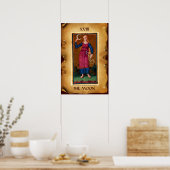 ANTIQUE RENAISSANCE TAROTS 18 / MOND POSTER (Küche)