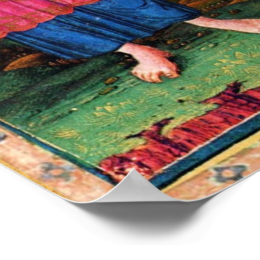 ANTIQUE RENAISSANCE TAROTS 18 / MOND POSTER (Ecke)