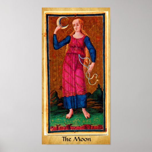 ANTIQUE RENAISSANCE TAROTS 18 / MOND POSTER (Vorne)